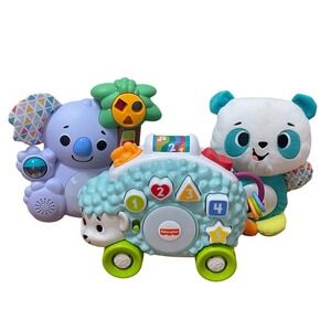 Fisher Price Linkimals Koala Panda Hedgehog Teaching Game Song Dancing Toy